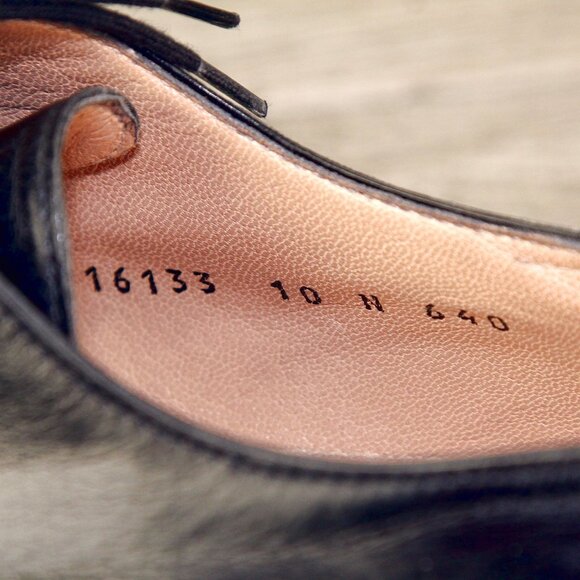 $695 Arthur Beren GRAVATI Blucher 10 N Narrow Black 16133 * add $15 new Trees